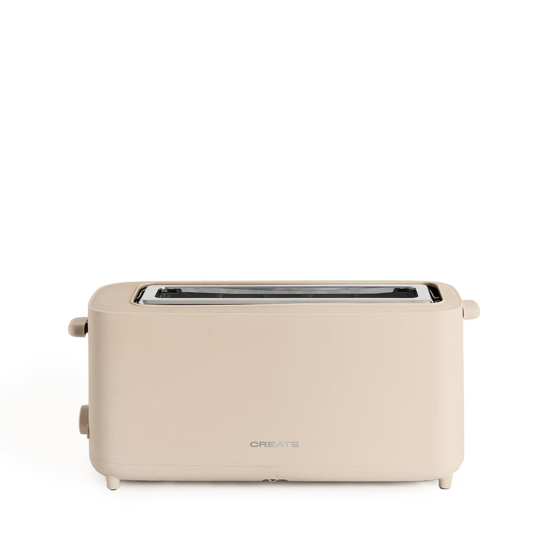 CREATE/TOAST STUDIO XL/Toaster Sand / 6 Leistungsstufen, Krümelschublade, Thermostat, Auftauen, Aufw