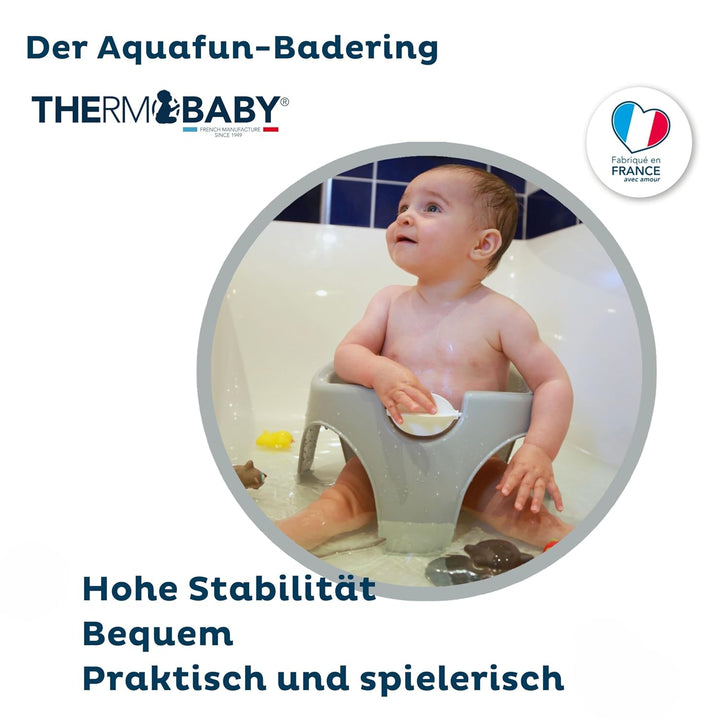 Thermobaby - Baby-Badering Aquafun - Bequemer, lustiger & stabiler Badering - Ergonomisches Design -