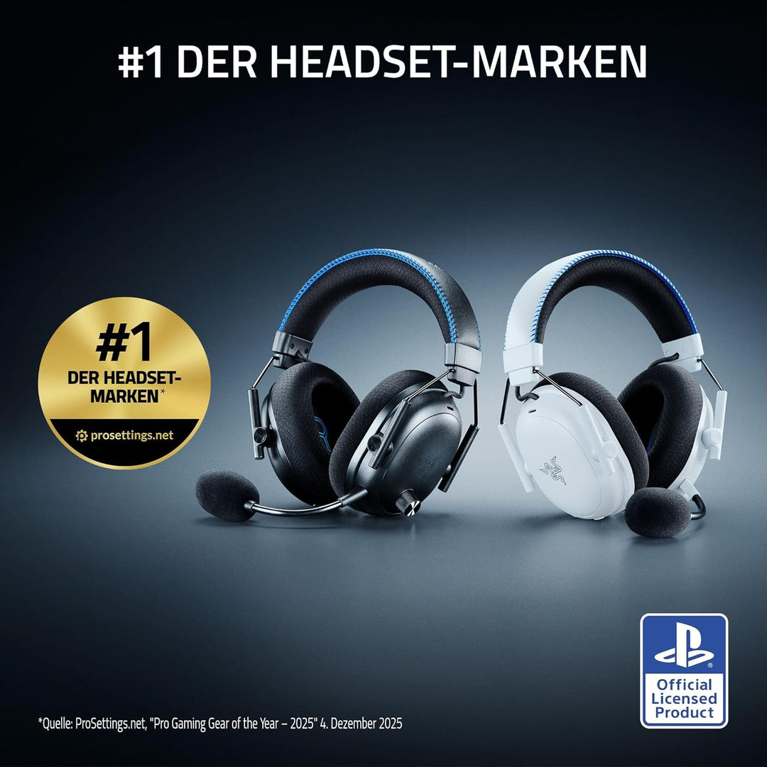 Razer BlackShark V3 Pro für PlayStation – Kabelloses E-Sport-Headset mit aktiver Geräuschunterdrücku