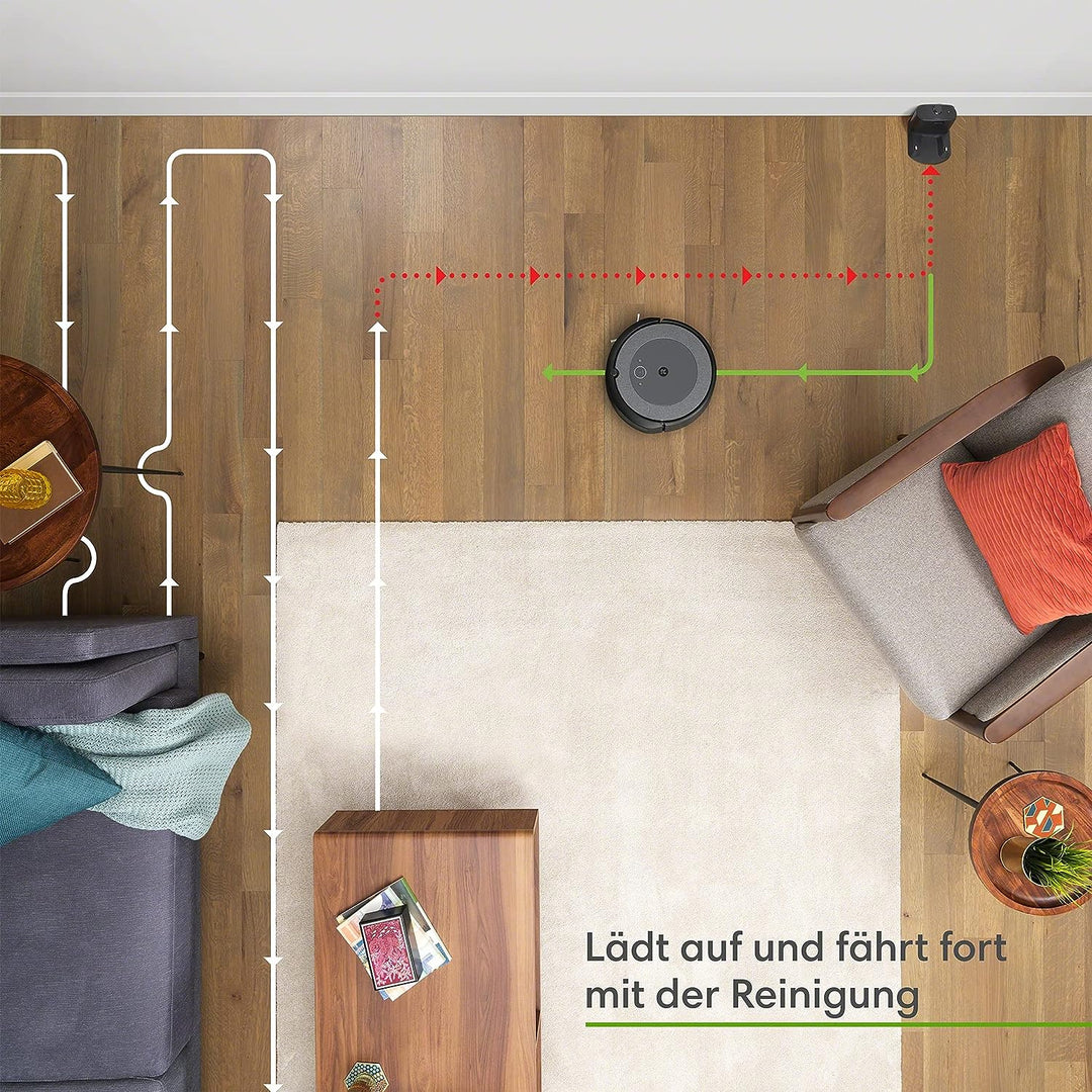 iRobot Roomba i3 (i3152) App-steuerbarer Saugroboter (Staubsauger Roboter), 2 Gummibürsten für alle