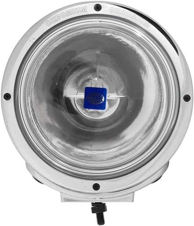 HELLA - Halogen-Fernscheinwerfer - Luminator Chromium - 12V - rund - geschraubt - glasklare Streusch