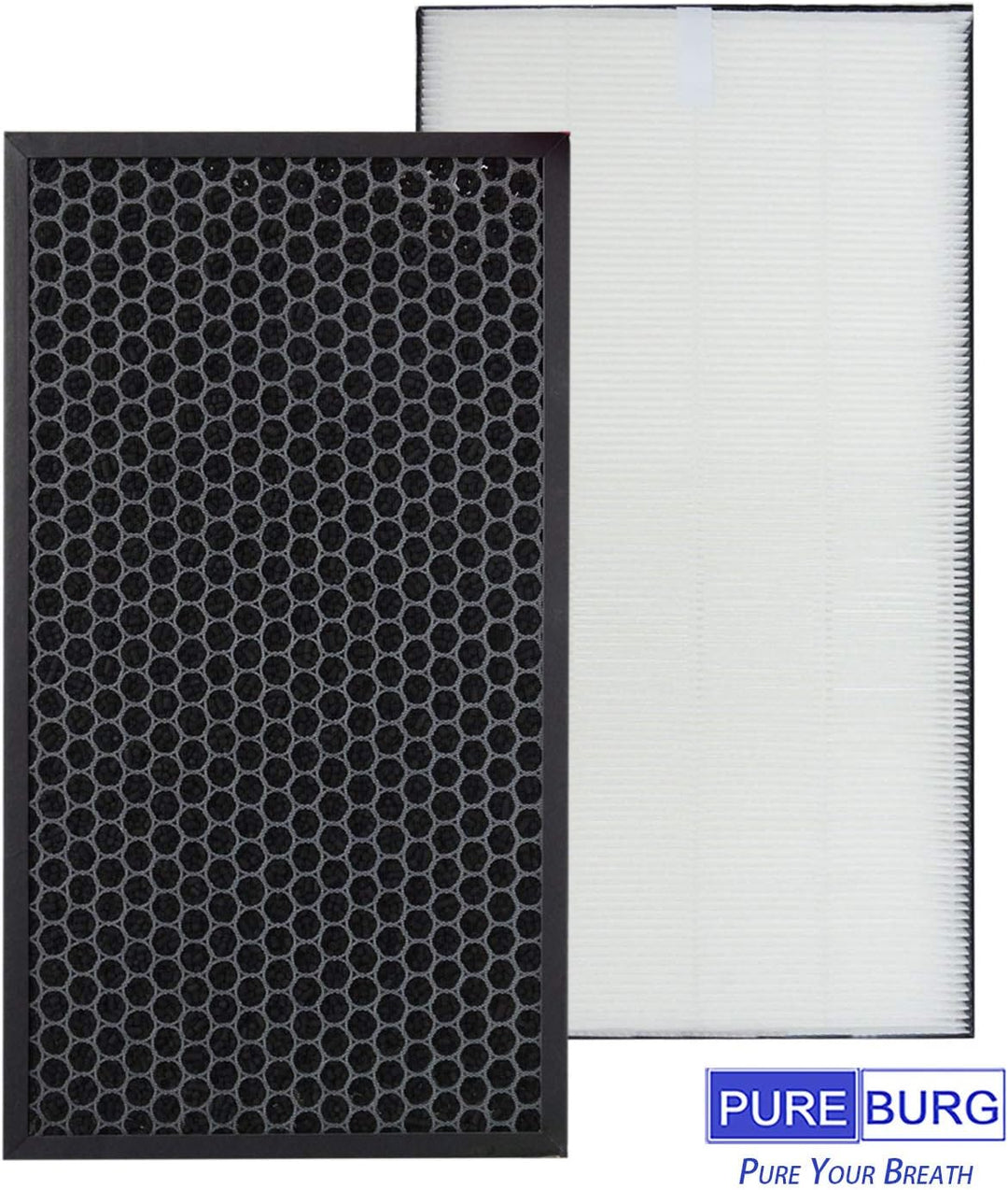 PUREBURG Ersatz-HEPA-Filter-Set, kompatibel mit Sharp UA-HD40U-L UA-HD50E-L Luftreiniger mit Befeuch