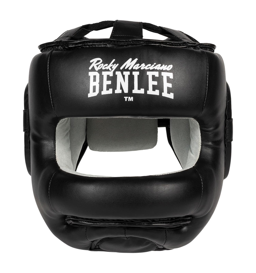 BENLEE Kopfschutz aus Kunstleder FACESAVER Schwarz S/M, Schwarz S/M