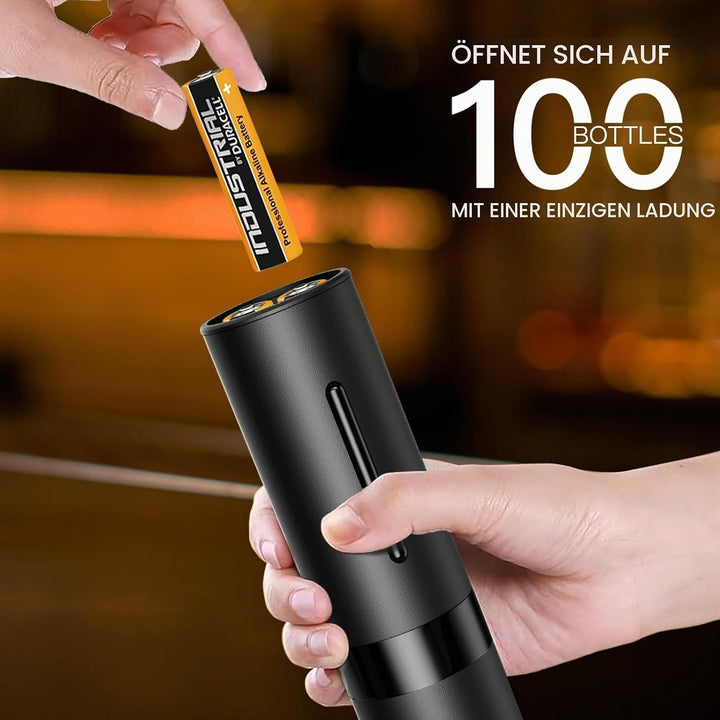 Marchpower Elektrischer Korkenzieher, Geschenkbox 6-in-1 Elektrischer Weinflaschenöffner, 7s Automat
