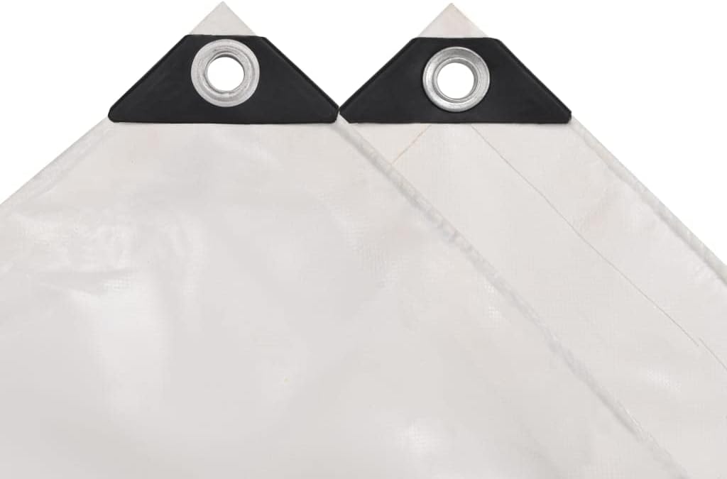 vidaXL Abdeckplane PVC 650g/m² 3x4m Weiss LKW Plane Schutzplane Gewebeplane 3 x 4 m Weiss, 3 x 4 m W