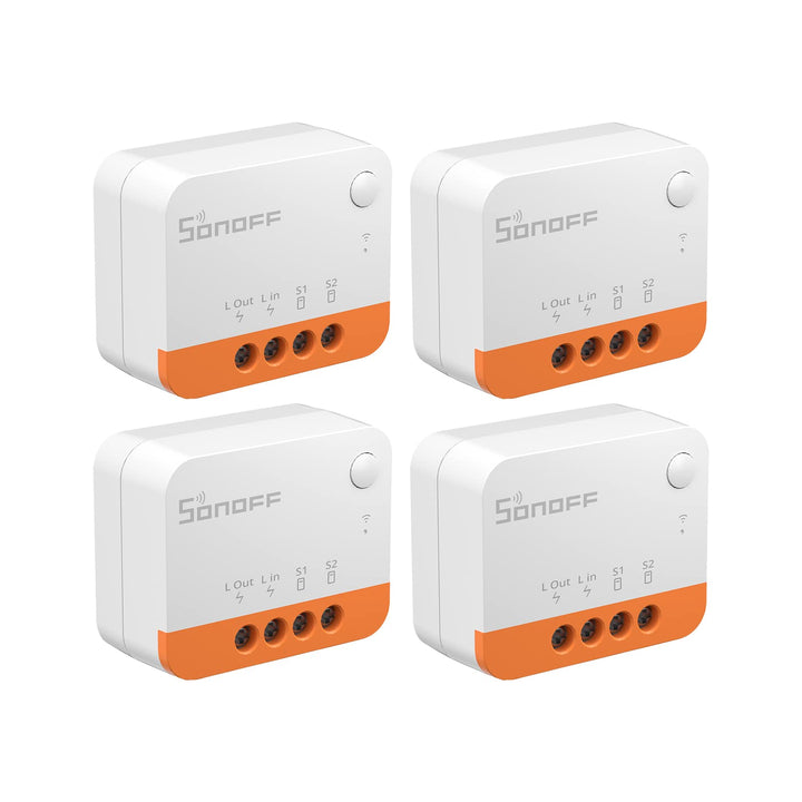 SONOFF ZBMINIL2 Zigbee Smart Schalter,4 Stück 2 Way Smart Switch(Kein Neutralleiter Erforderlich),Sm