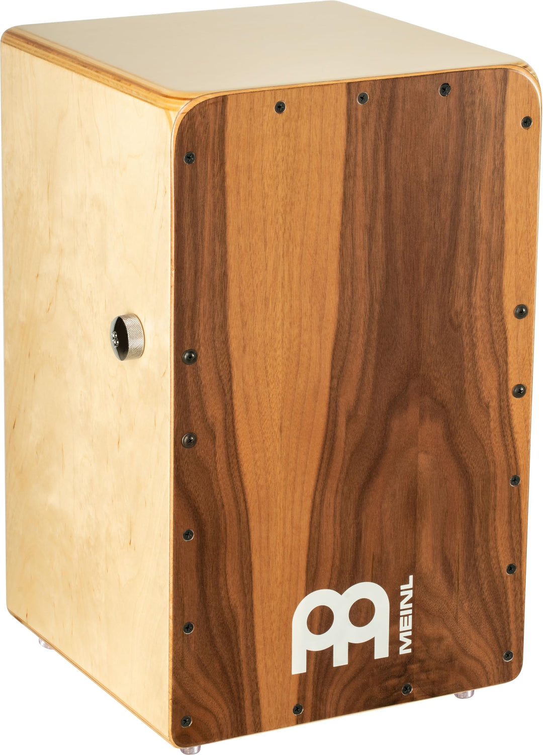 Meinl Percussion Snarecraft Professional Cajon - Trommelkiste mit Snare - Walnuss Frontplatte (SCP10