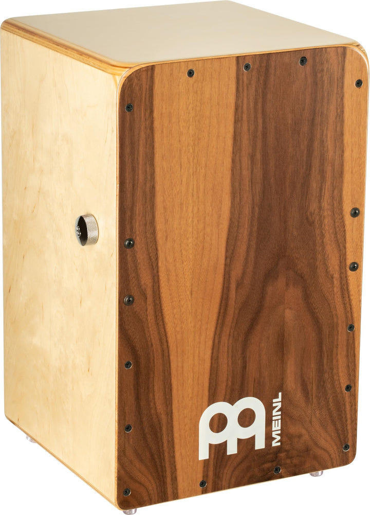 Meinl Percussion Snarecraft Professional Cajon - Trommelkiste mit Snare - Walnuss Frontplatte (SCP10