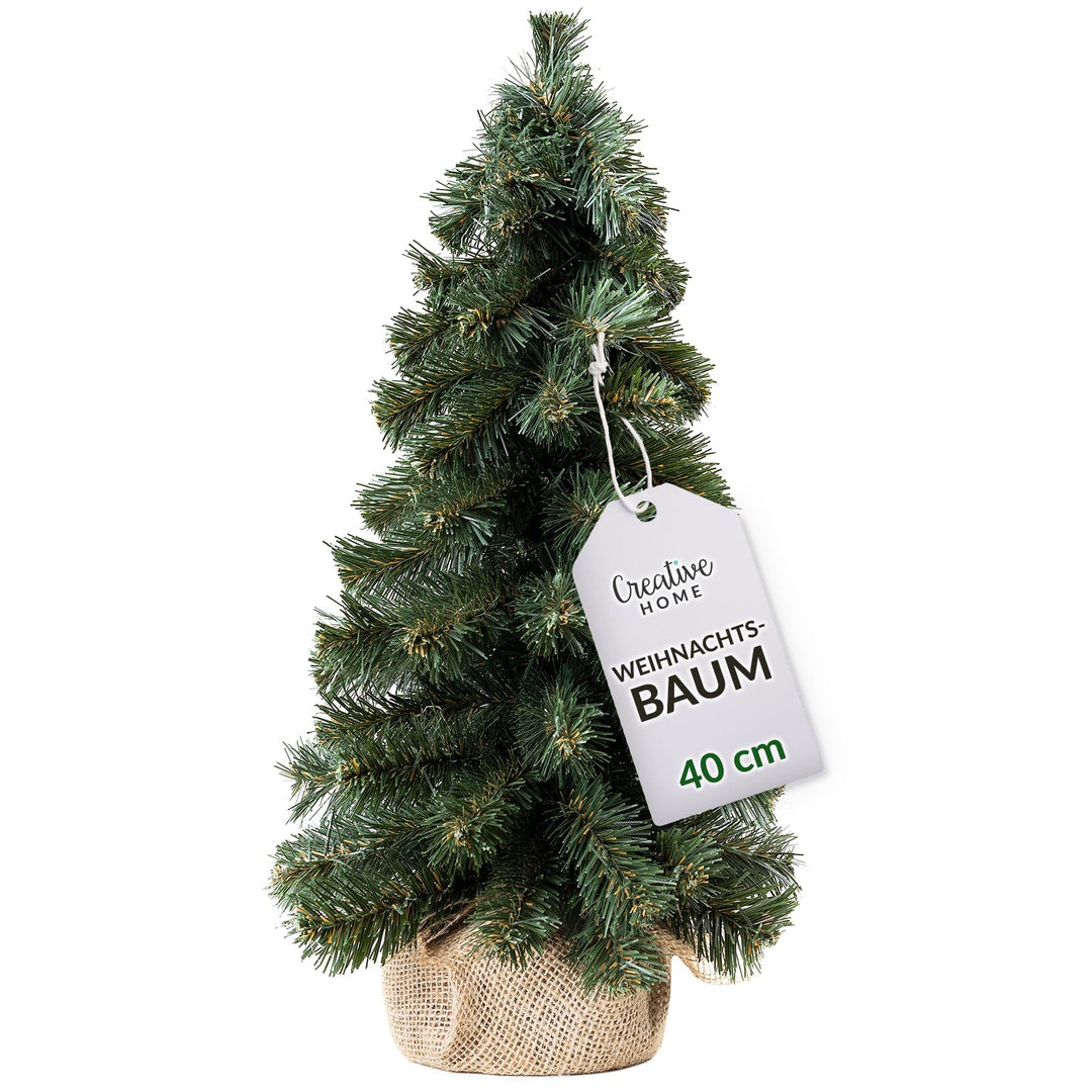 Creative Home Kleiner Weihnachtsbaum Tannenbaum Künstlich | 40 cm | Künstlicher Weihnachtsbaum Deko