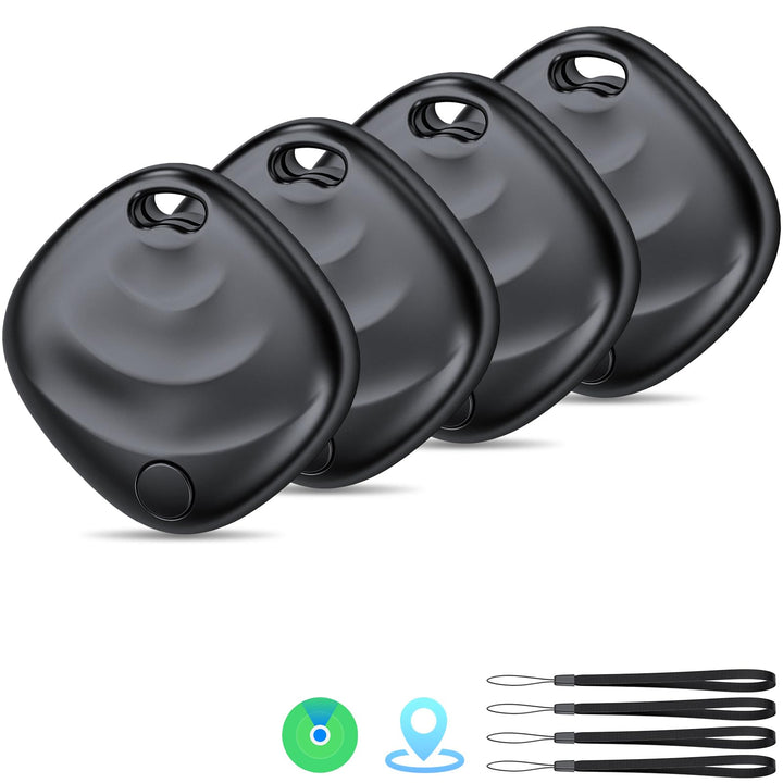 Hoxe Tracker Tags-4er Pack (nur iOS), Schlüsselfinder für Gepäck, Koffer | [MFi-Zertifiziert] Blueto