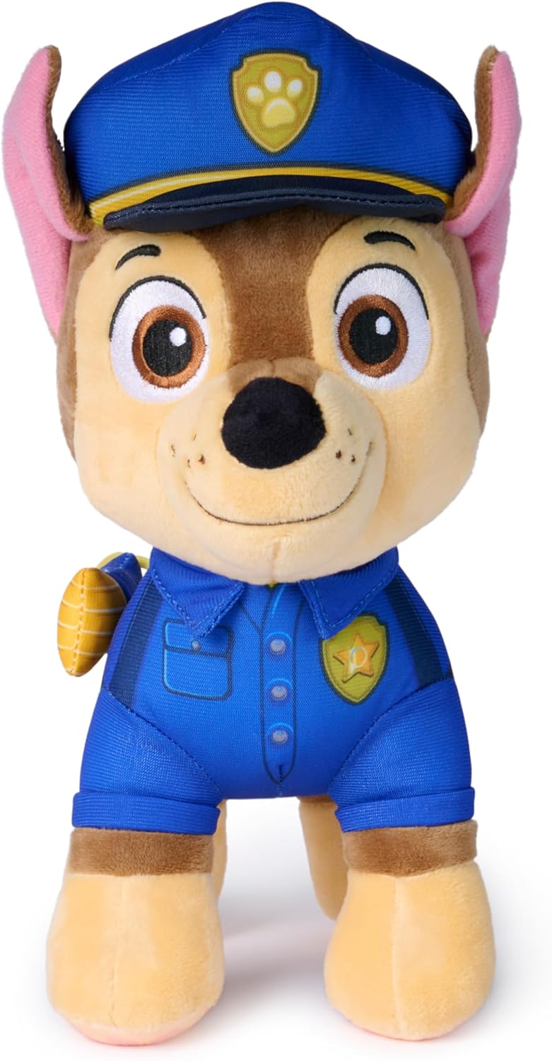 PAW PATROL - Search & Rescue: 25 cm Chase Plüsch in Search & Rescue Uniform mit Zubehör, Spielzeug f