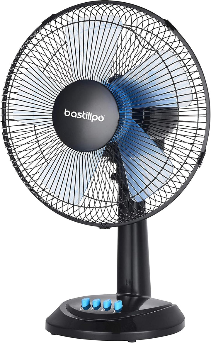 Bastilipo – 30 cm Tischventilator, 35 W Leistung, 3 Geschwindigkeiten, Modell Roche