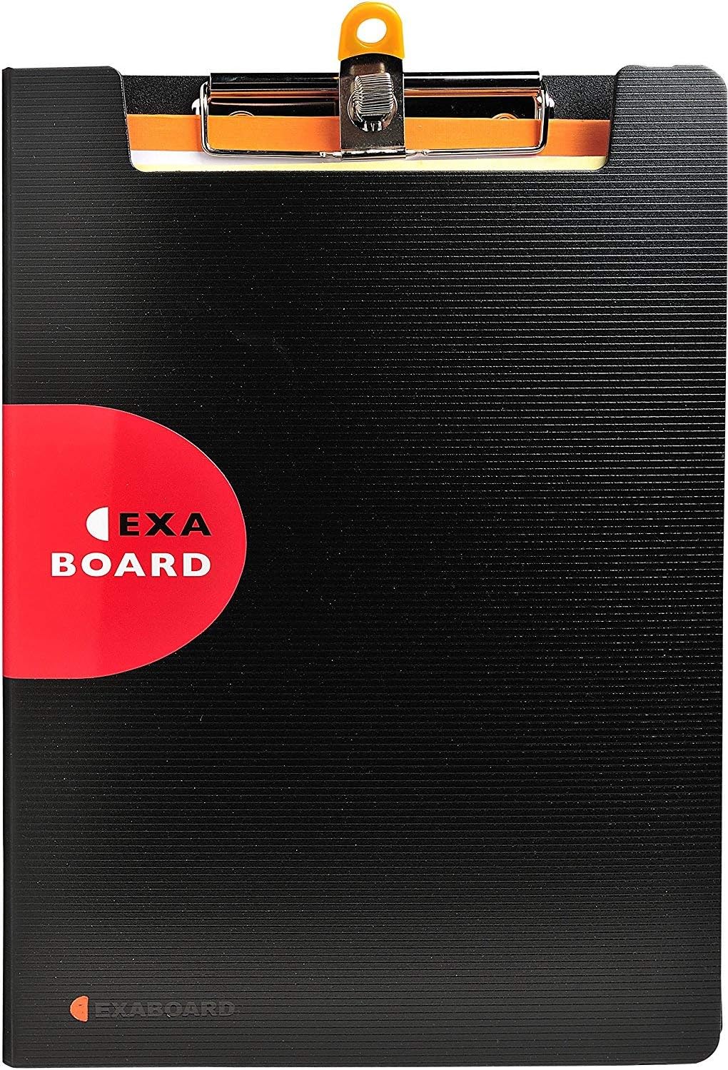 Exacompta 52134E Klemmbrett Exaboard in Schwarz mit Deckel und Gummibandverschluss/Schreibpult mit S