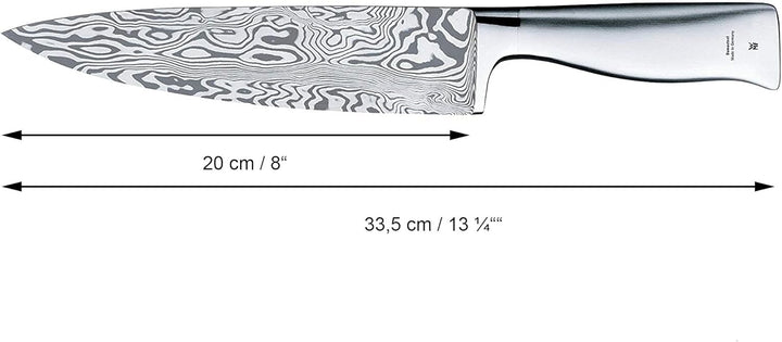 WMF Grand Gourmet Messerset 3teilig, Made in Germany, 3 Damastmesser geschmiedet, Damaststahl 120-la