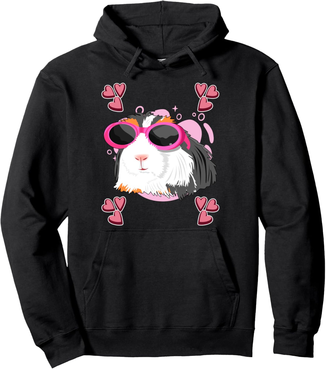 Damen Meerschweinchen Zeichnung Mädchen Meerschweinchen Pullover Hoodie