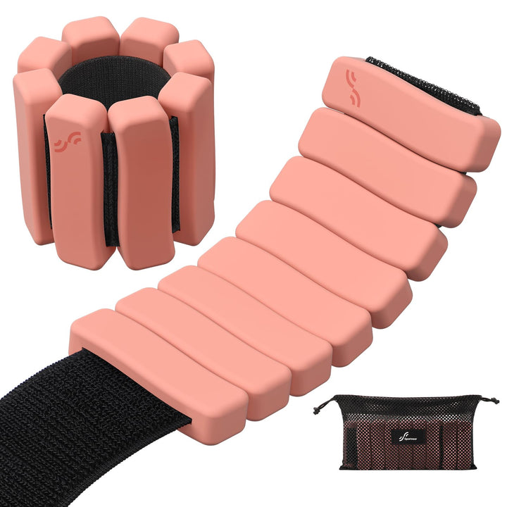 Sportneer tragbare Gewichtsmanschetten – 2er-Set (Jeweils 1 kg) für Damen und Herren, modisches knöc