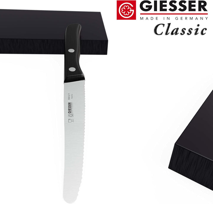 Giesser seit 1776 - Made in Germany - Allzweckmesser genietet mit Wellenschliff Classic, Klinge 11 c