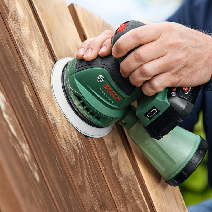 Bosch Akku-Exzenterschleifer UniversalOrbit 18V-20 (Schleifen von mittelgrossen bis grossen Holzober