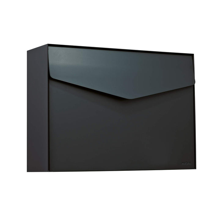 MEFA by Renz Briefkasten Letter 112 (Farbe anthrazitgrau, Postkasten mit Sicherheitsschloss, Designb