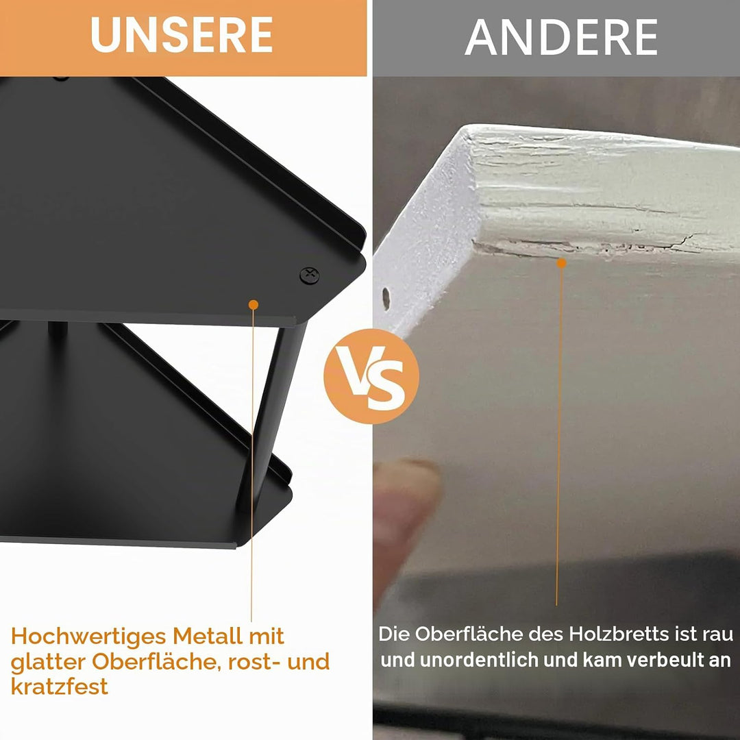 2 Etagen Eckregal Badezimmer Stehend,Platz Sparen Edelstahl Eckregal Klein Duschregal Stehend,Gewürz