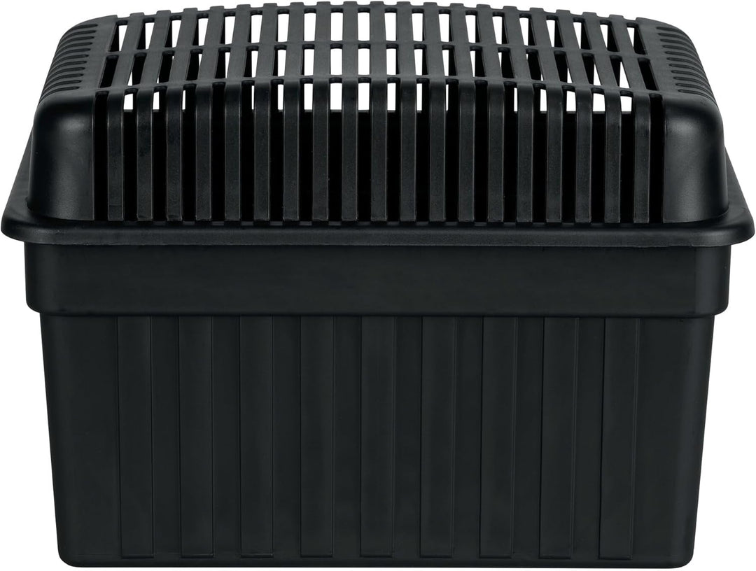 WENKO Feuchtigkeitskiller, Luftentfeuchter mit 1 kg Granulat-Block, passend für Bad, Garage, Keller,