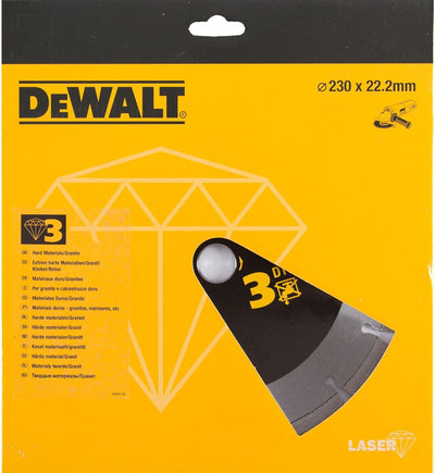 Dewalt Diamant-Trennscheibe DT3763 (für den Einsatz auf Winkelschleifern, Ø 230 mm, für Trockenschni