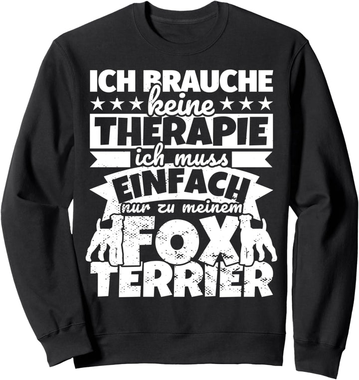 Foxterrier Herrchen Frauchen lustig Sweatshirt
