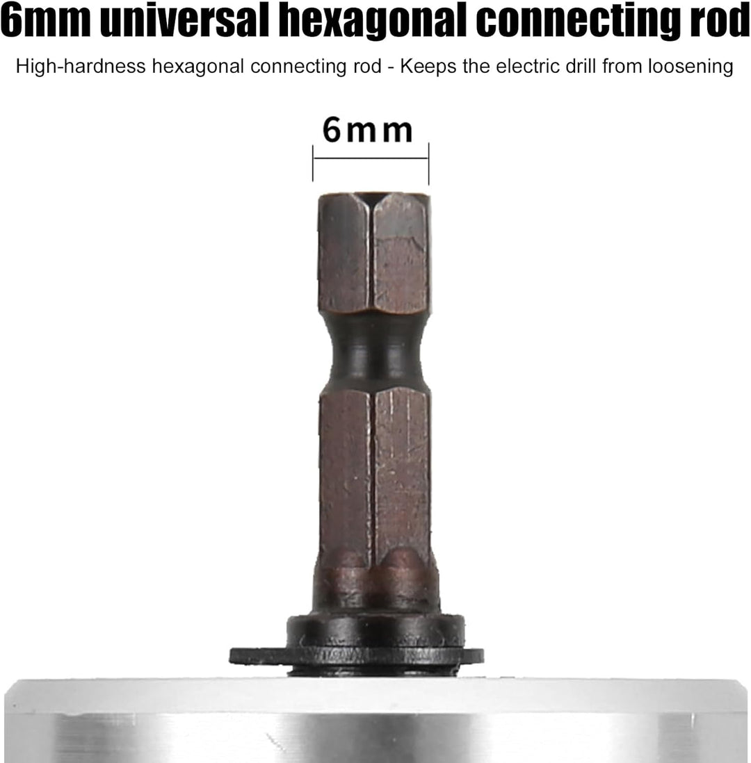 7-Teilig Blechknabber Bohrmaschine, 130*60mm Doppelköpfig Blechnibbler, Knabber-Metallsägenschneider