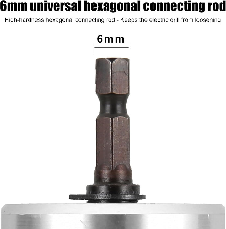 7-Teilig Blechknabber Bohrmaschine, 130*60mm Doppelköpfig Blechnibbler, Knabber-Metallsägenschneider
