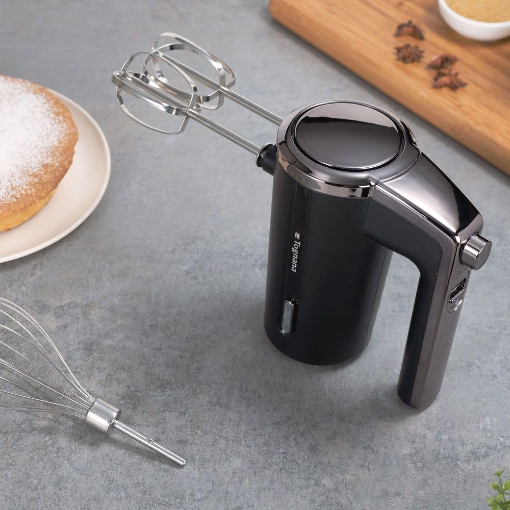 Tognana Avantspace Wiederaufladbarer Kabelloser Handmixer Kunststoff-Edelstahl Schwarz