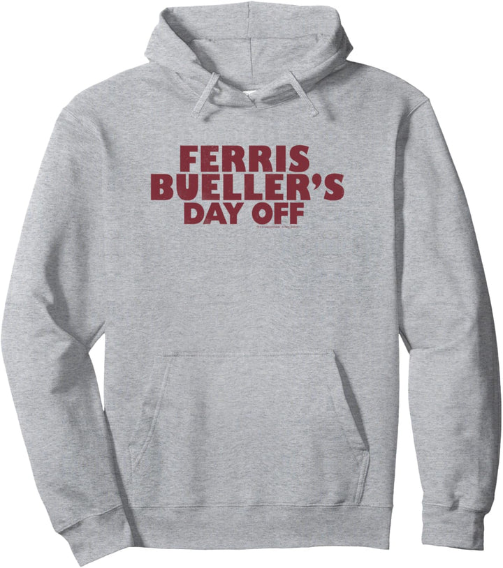 Ferris Bueller's Day Off Title Red Type Pullover Hoodie