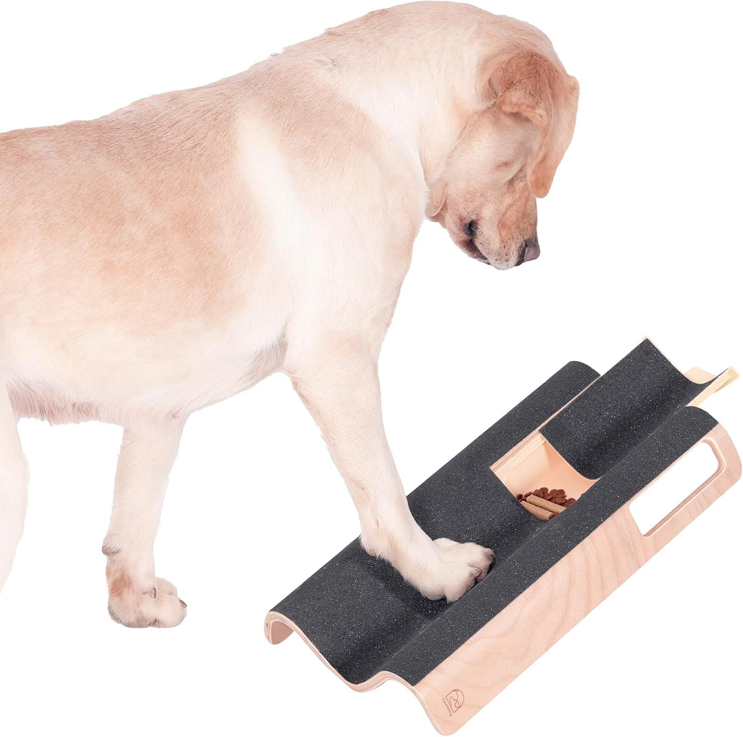 M-förmiges Hundekratzpad für Nägel mit Leckerli-Box, Hundenagel-Kratzbrett, Hundenagelfeilenspielzeu