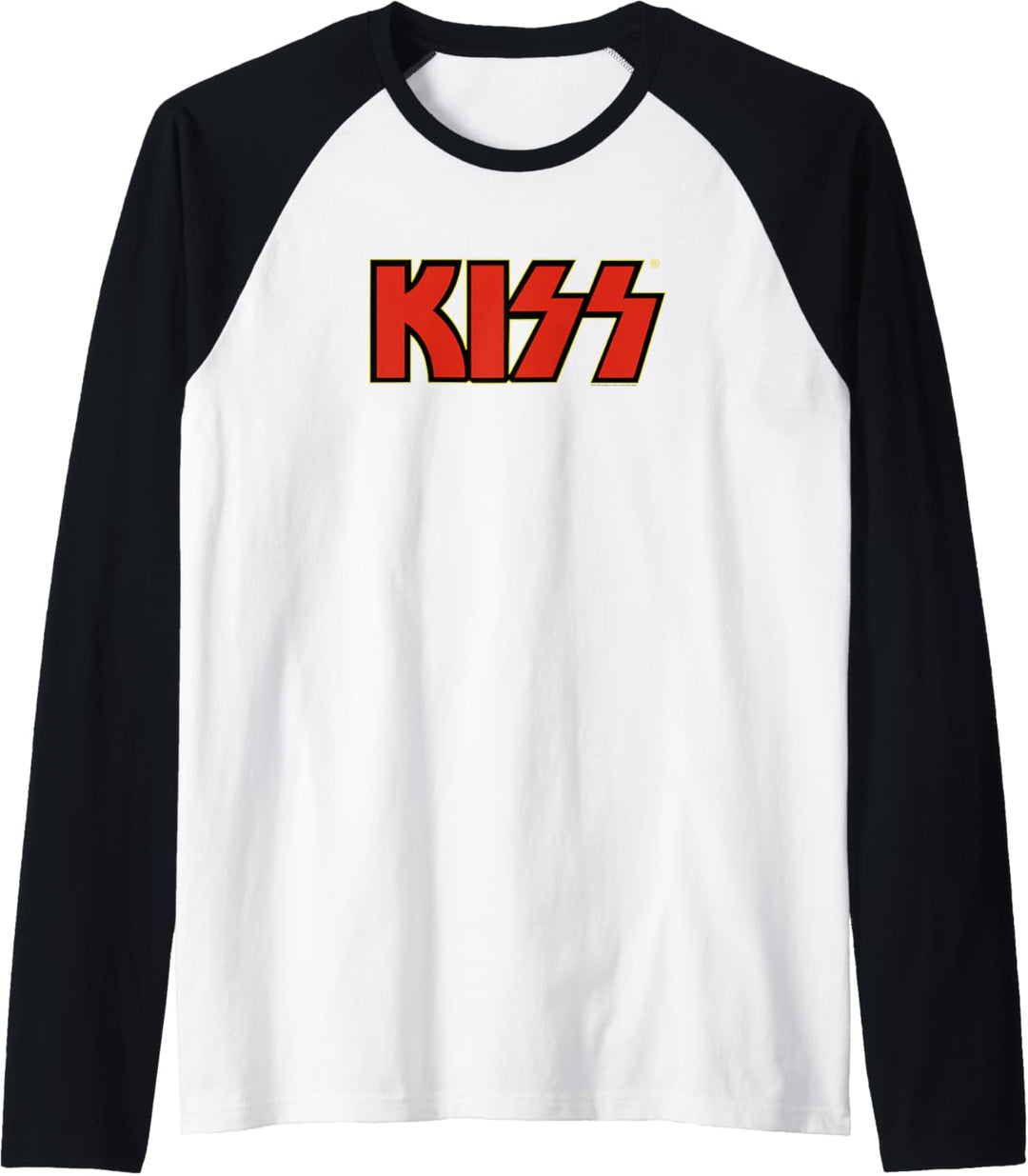 Kiss – klassisches rotes Logo Raglan
