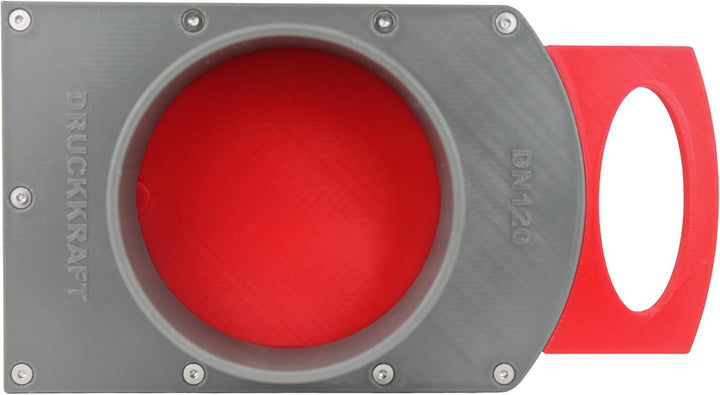 DRUCKKRAFT Blastgate DN120 mm | Luft Absperrschieber für Absauganlage | Lüftungsschieber | Luftstrom