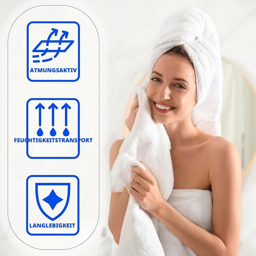 SUPERIOR Baumwolle Handtücher Set Saugfähig Schnell Trocknend 10 Teile Handtücher Badezimmer Dekor M