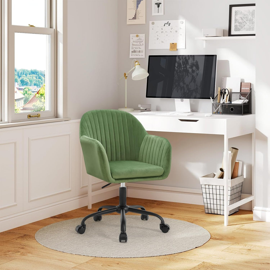 WOLTU Schreibtischstuhl, Bürostuhl ergonomisch, Homeoffice Stuhl höhenverstellbar, Schminkstuhl mit