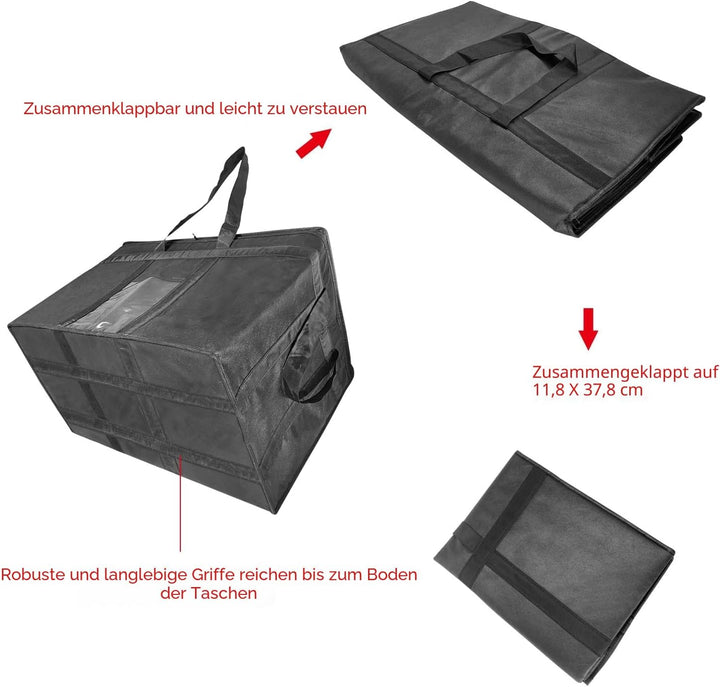 XXXL-Larger isolierte Kühltaschen mit Reissverschluss, Wiederverwendbare Einkaufstaschen halten Lebe