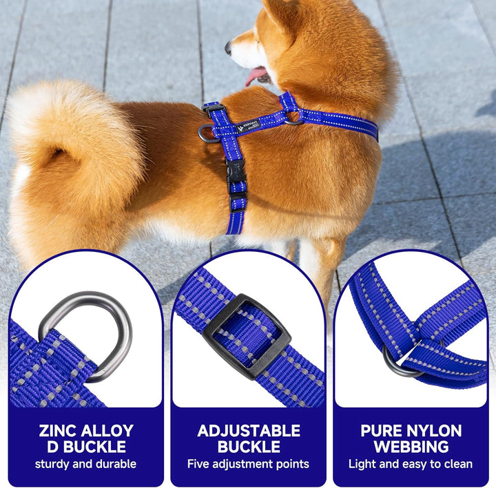 EXCELLENT ELITE SPANKER Kein Zug Hundegeschirr reflektierende Nylon Weste L-förmig einstellbar einfa