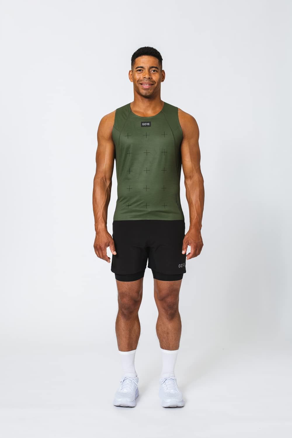 GORE WEAR Herren Singlet Contest Daily XL Utility Green, XL Utility Green