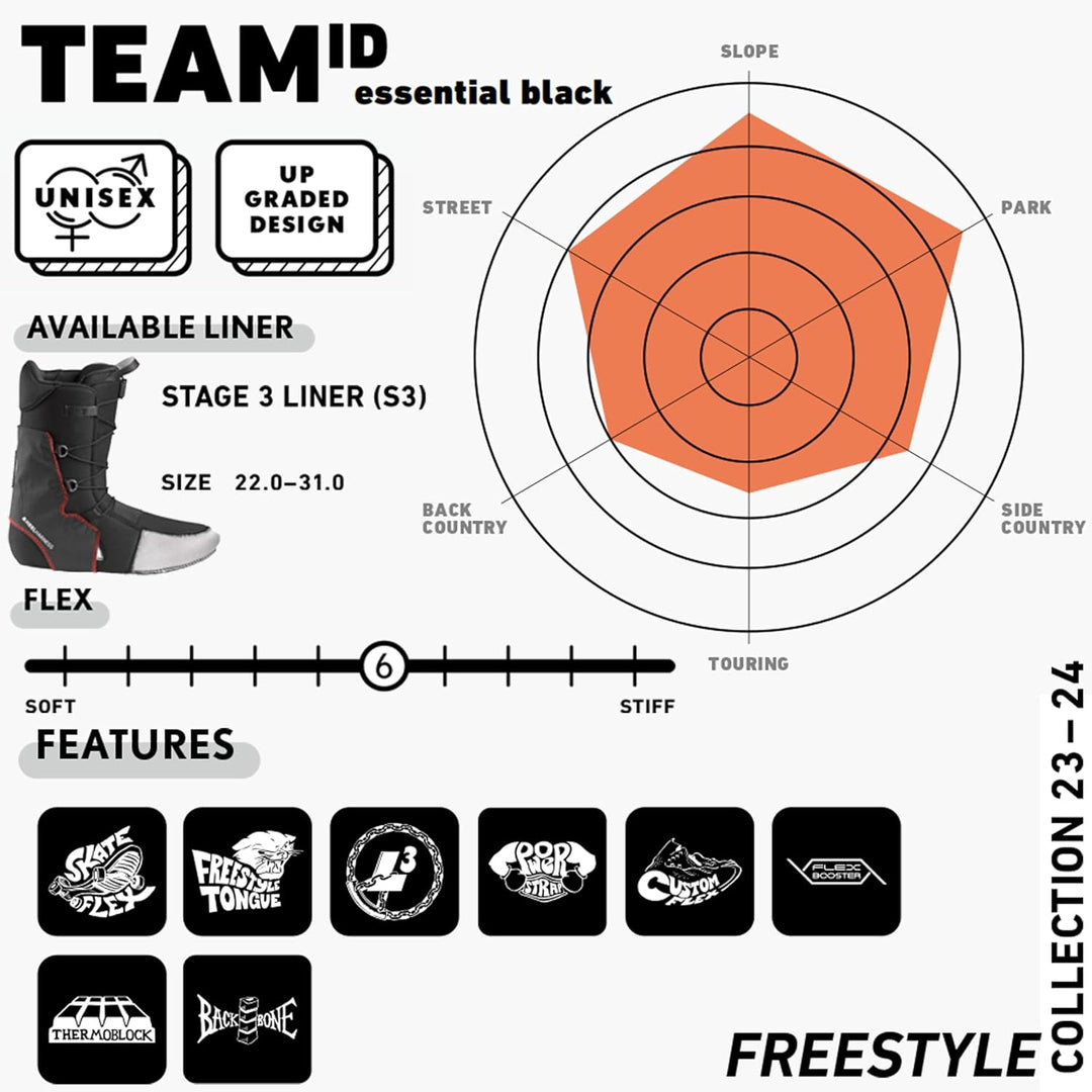 Deeluxe Team ID Snowboardschuhe Soft 23.5, 23.5