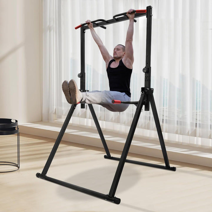 Triangel Power Tower Dip Station, Pull-Up Bar für das Home Gym, Verstellbare Höhe, Stärketraining, K