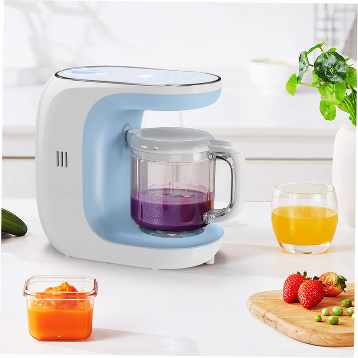 Babynahrungszubereiter Multifunktions Breikocher mit Messbecher &Dampfkorb für Babykost Dampfgaren,