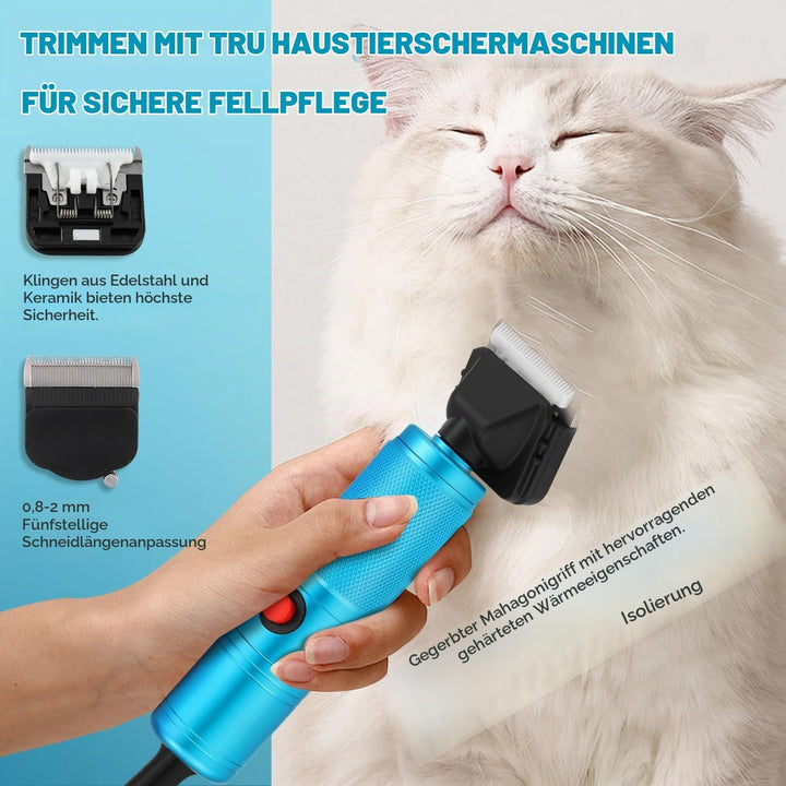 CGOLDENWALL Leise Hundeschermaschine Profi 280W, 2000-6000RPM Stufenlose Geschwindigkeitsregelung, 3