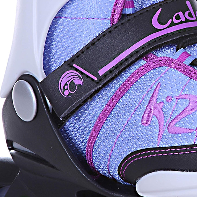 K2 Mädchen Cadence Jr Girl Inline Skates L (EU: 35-40 / UK: 3-7 / US: 4-8) White - Light Blue - Pink