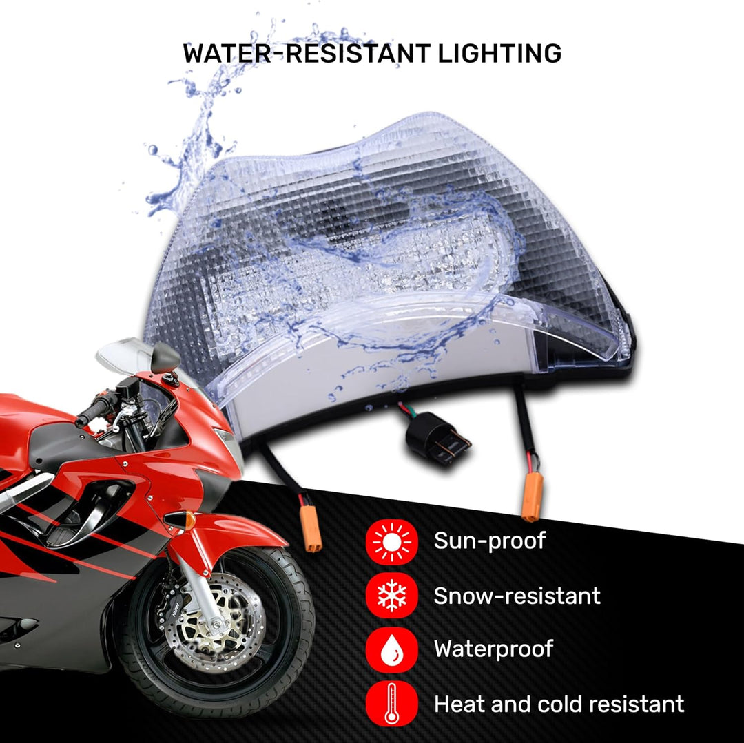 aVDB-moto LED Bremslicht/Rücklicht kompatibel mit HONDA CBR 600 F / F4 1999-2001 Plug & Play mit int