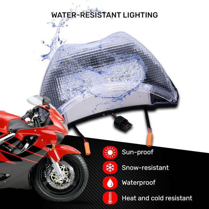 aVDB-moto LED Bremslicht/Rücklicht kompatibel mit HONDA CBR 600 F / F4 1999-2001 Plug & Play mit int
