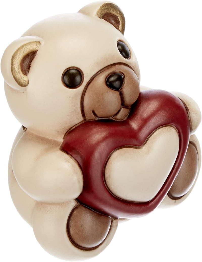 THUN I Classici Geschenkartikel Teddy Max, Keramik, bunt Soft, 8.3 cm H
