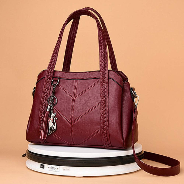 Coolives Damen Hobo Schultertasche Tasche mit Schultergurt Umhängetasche Handtasche aus PU-Leder EIN