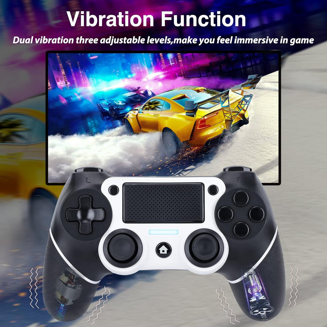VooFun Controller Kompatibel für PS4, Wireless Controller Kompatibel mit PS4 Pro Slim, Bluetooth Gam