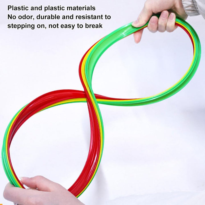 10 Stück Mehrfarbige Gymnastikreifen,Ringe Das Training Im Sport Mit Tasche,Koordinationsringe,Gymna